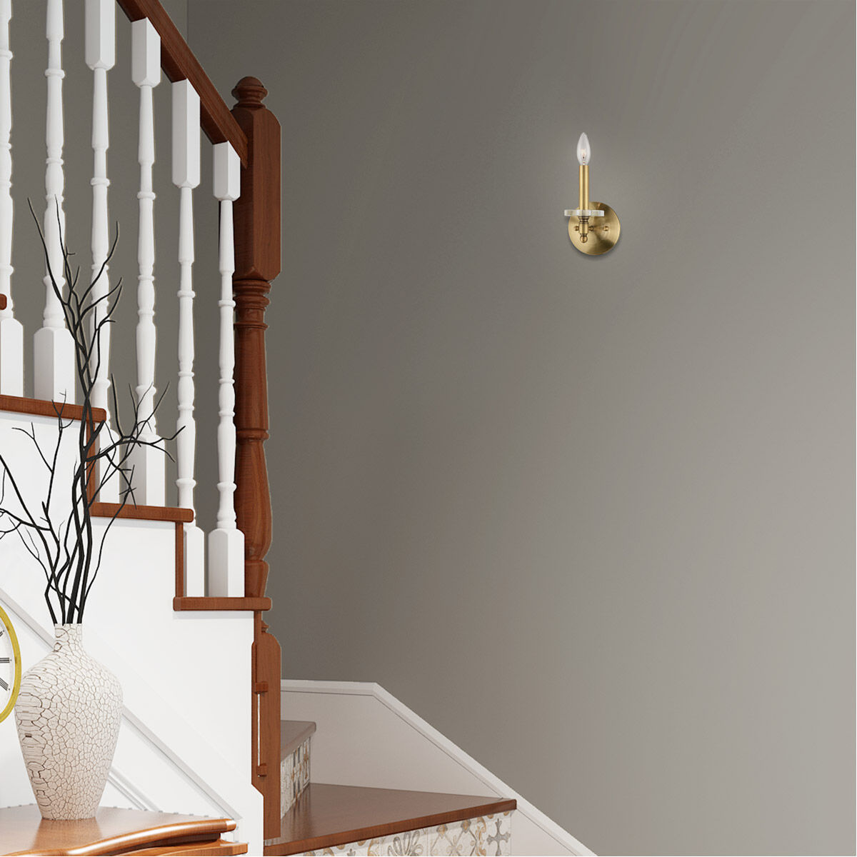 Bennington 1 Light 5 inch Antique Brass Wall Sconce Wall Light