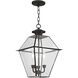 Westover 3 Light 12 inch Black Outdoor Pendant Lantern