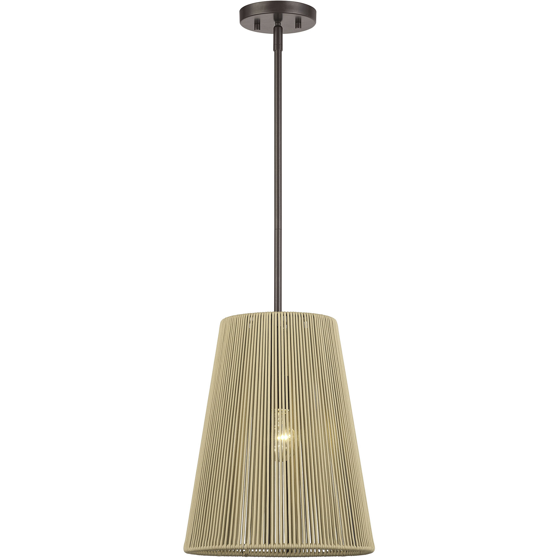 Florell 1 Light 12 inch English Bronze Pendant Ceiling Light