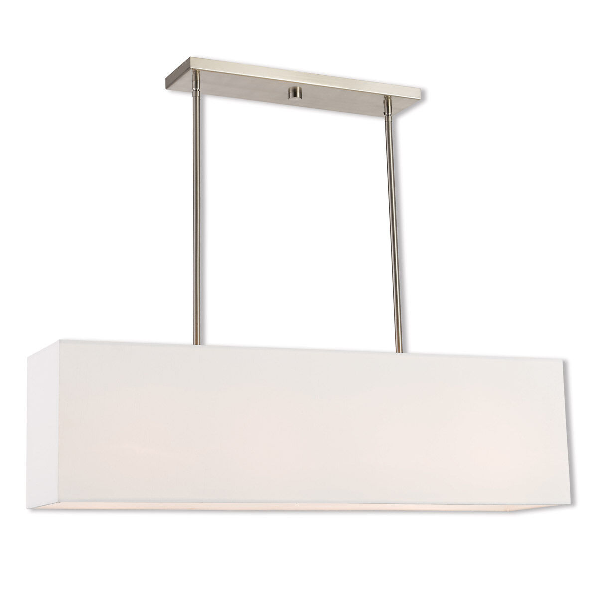 Summit Linear Chandelier Ceiling Light in Brushed Nickel