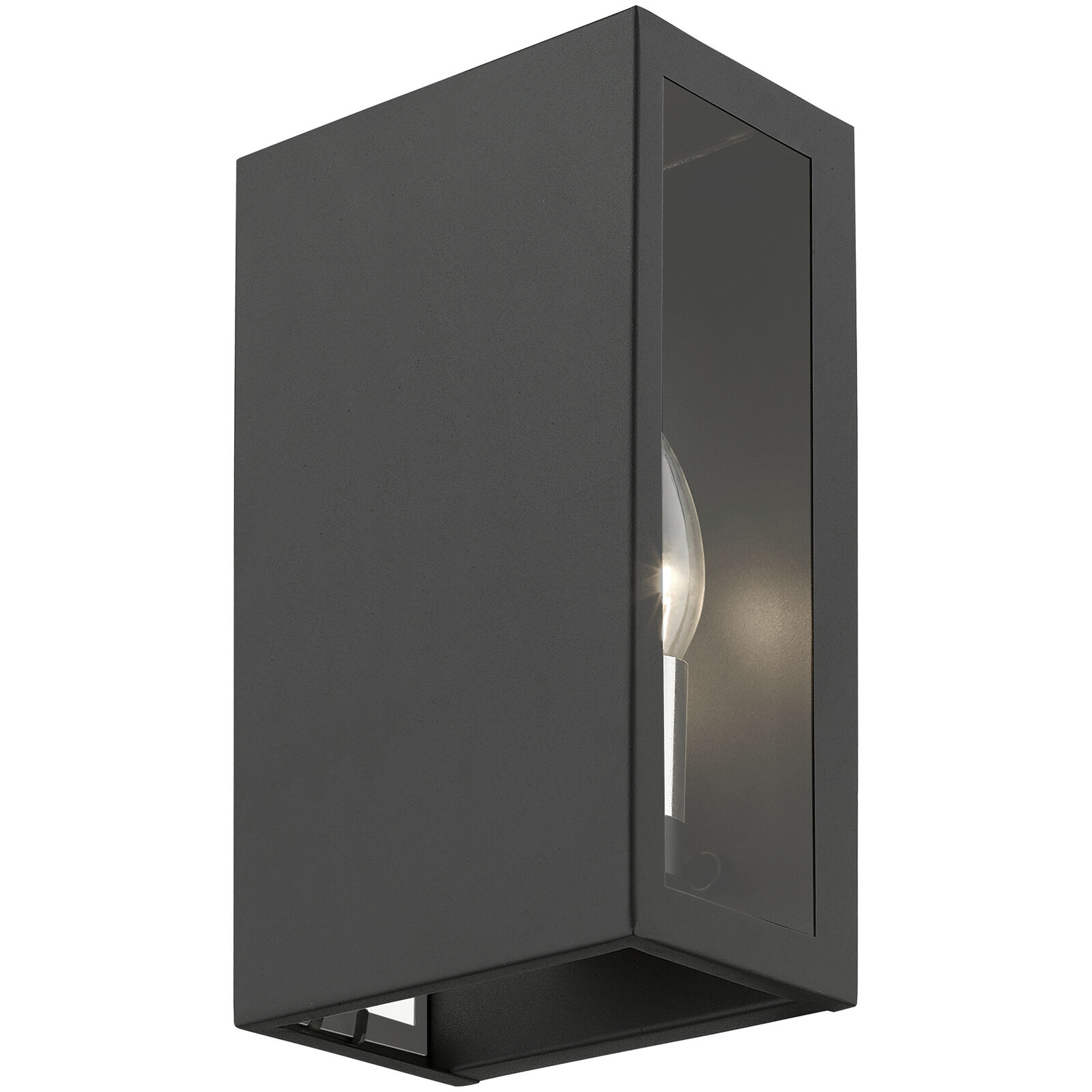 Winfield 2 Light 11 inch Textured Black with Brushed Nickel Candles Outdoor Sconce, Medium