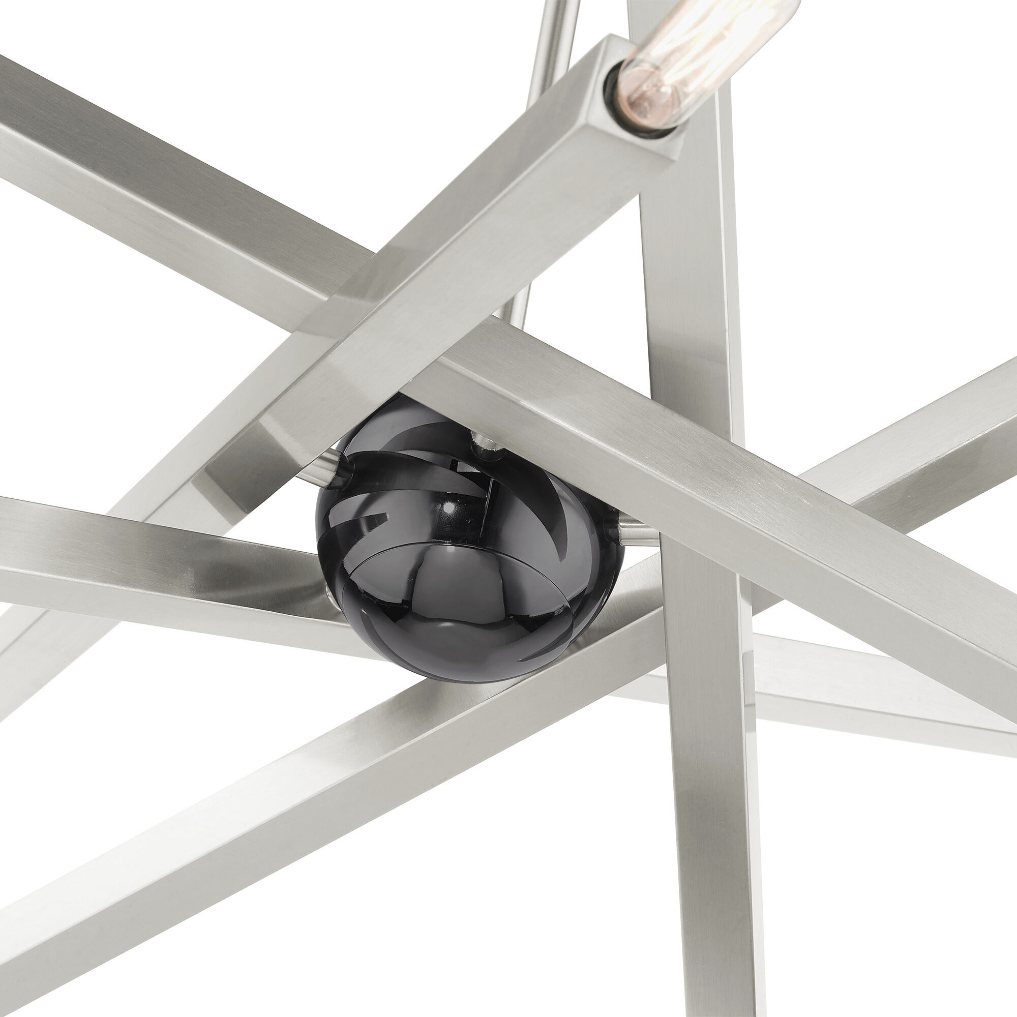 Monaco 10 Light 32 inch Brushed Nickel Chandelier Ceiling Light