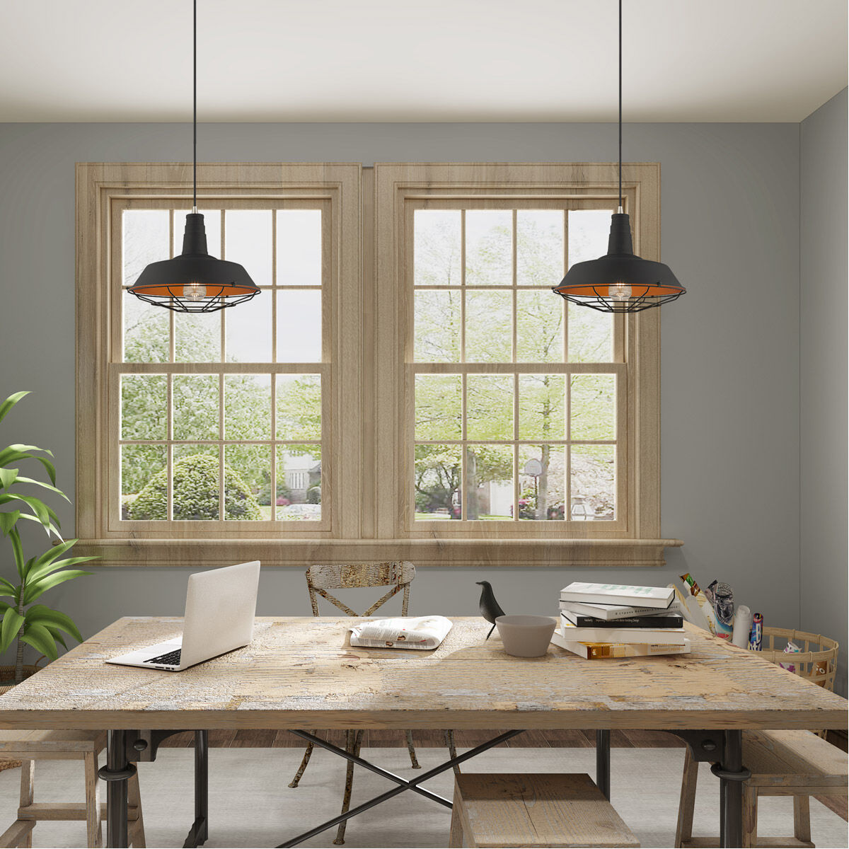 Allison 1 Light 14 inch Black Mini Pendant Ceiling Light