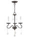 Callisto 3 Light 14 inch English Bronze Mini Chandelier Ceiling Light
