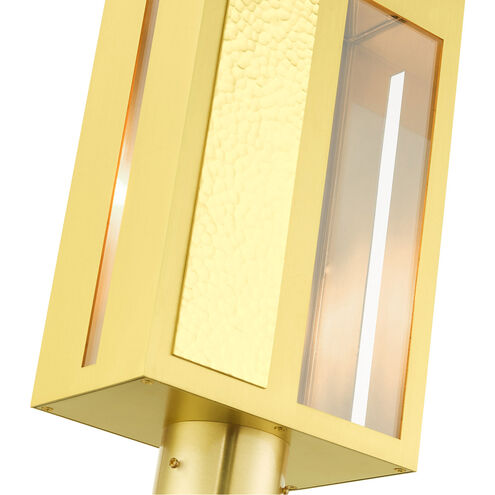 Lafayette 1 Light 17 inch Satin Brass Outdoor Post Top Lantern