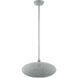 Charlton 1 Light 16 inch Nordic Gray with Brushed Nickel Accents Pendant Ceiling Light