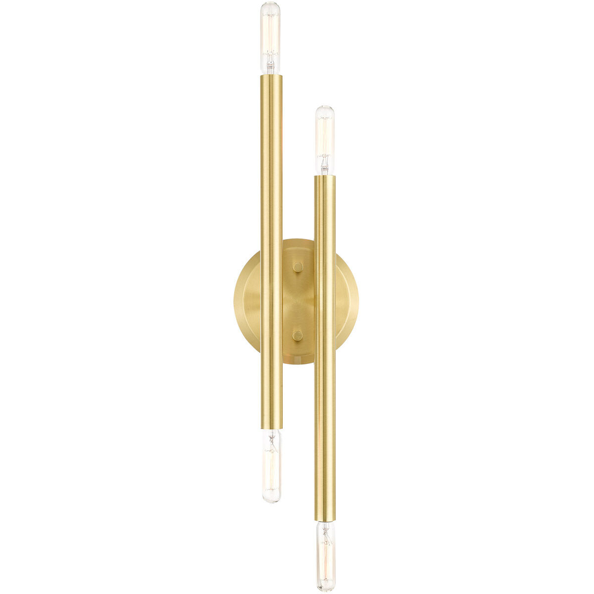 Soho 4 Light 5 inch Satin Brass ADA Sconce Wall Light