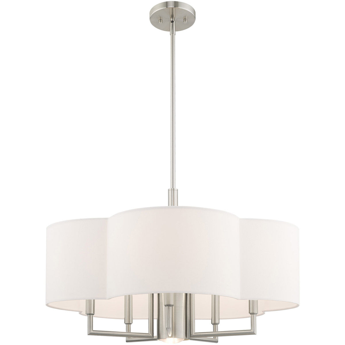 Chelsea 6 Light 24 inch Brushed Nickel Pendant Chandelier Ceiling Light