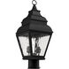 Exeter 2 Light 21 inch Black Outdoor Post Top Lantern