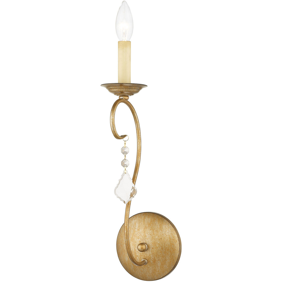 Chesterfield/Pennington 1 Light 5 inch Antique Gold Leaf Wall Sconce Wall Light