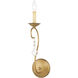 Chesterfield/Pennington 1 Light 5 inch Antique Gold Leaf Wall Sconce Wall Light