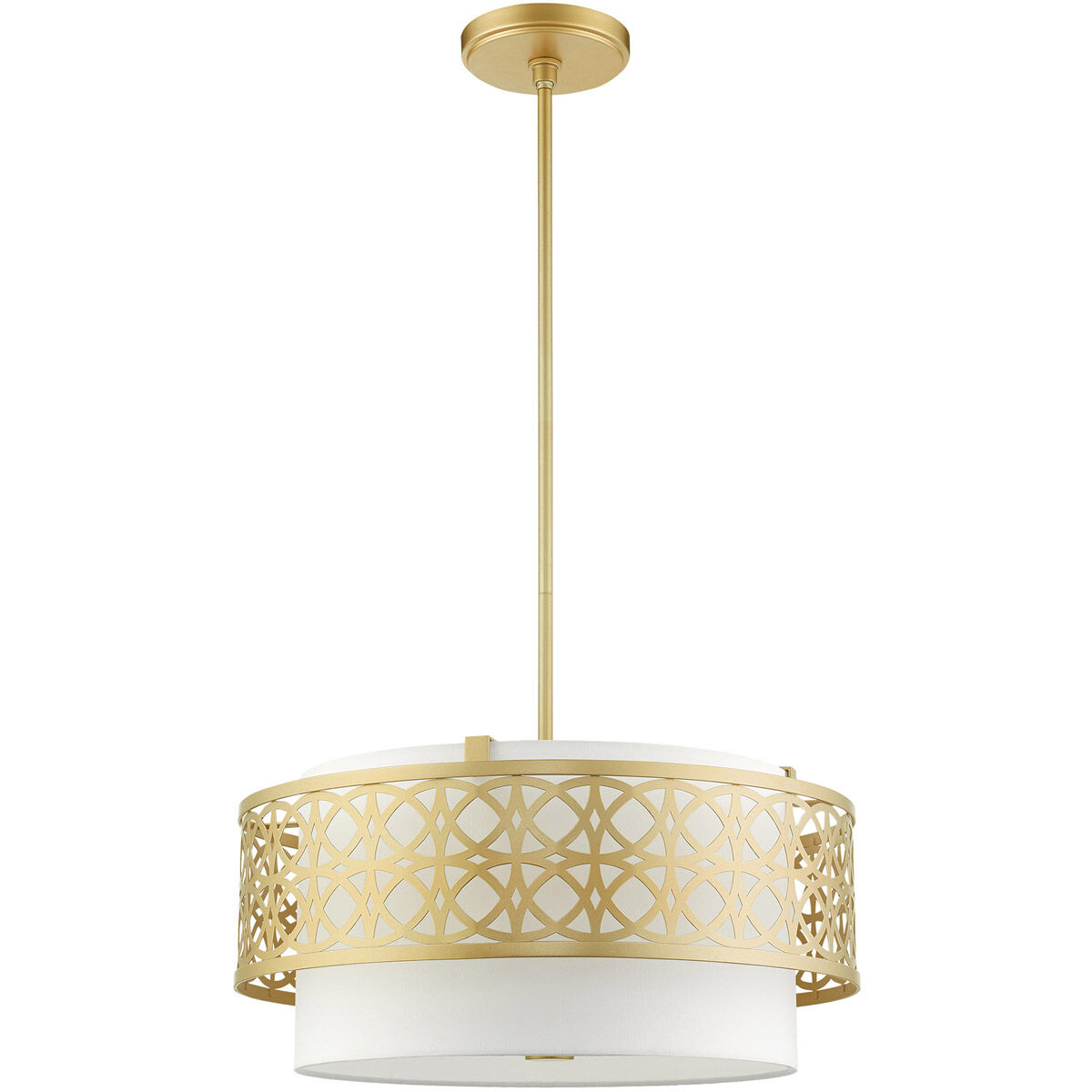 Calinda 4 Light 20 inch Soft Gold Pendant Chandelier Ceiling Light