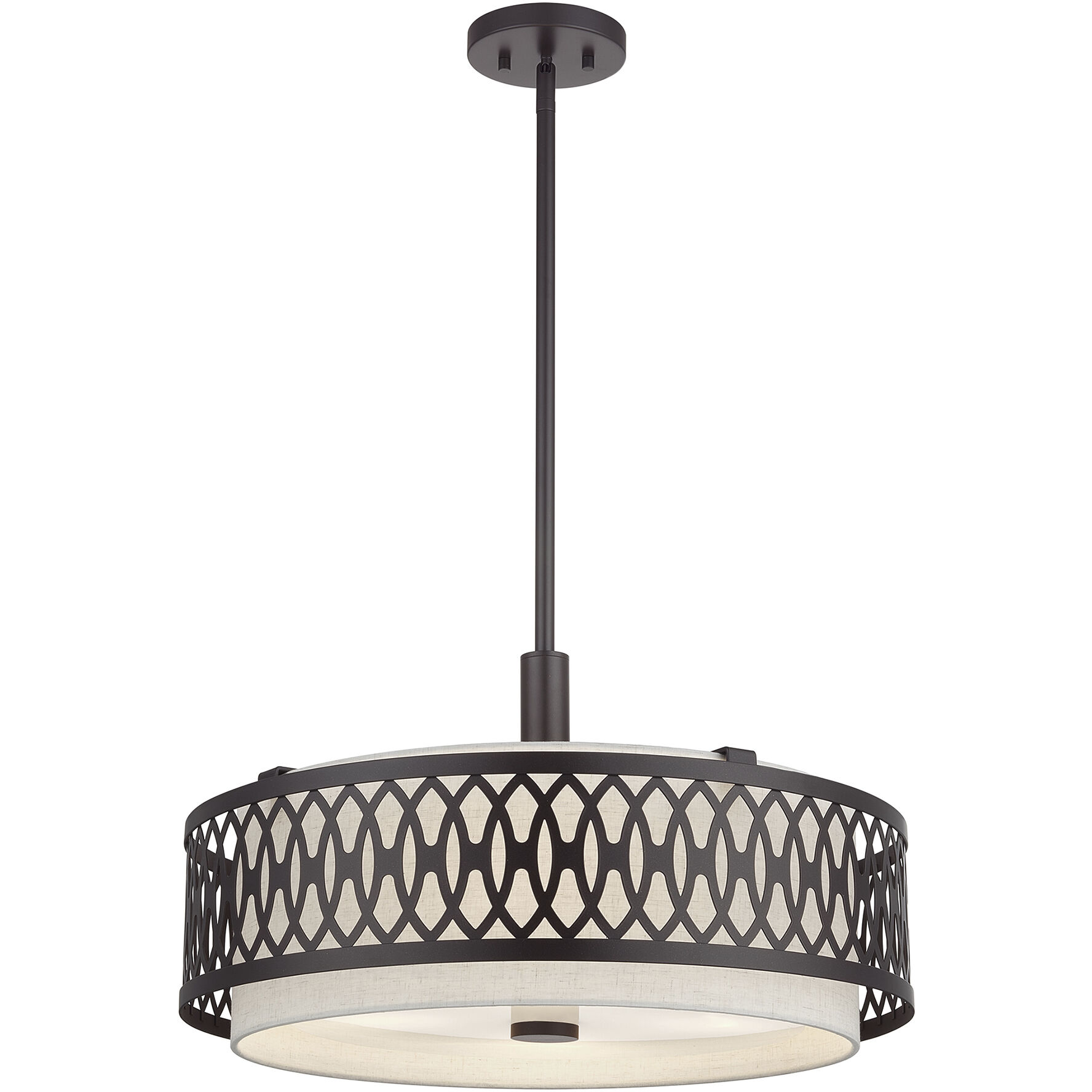 Vistaview 4 Light 21 inch English Bronze Pendant Chandelier Ceiling Light