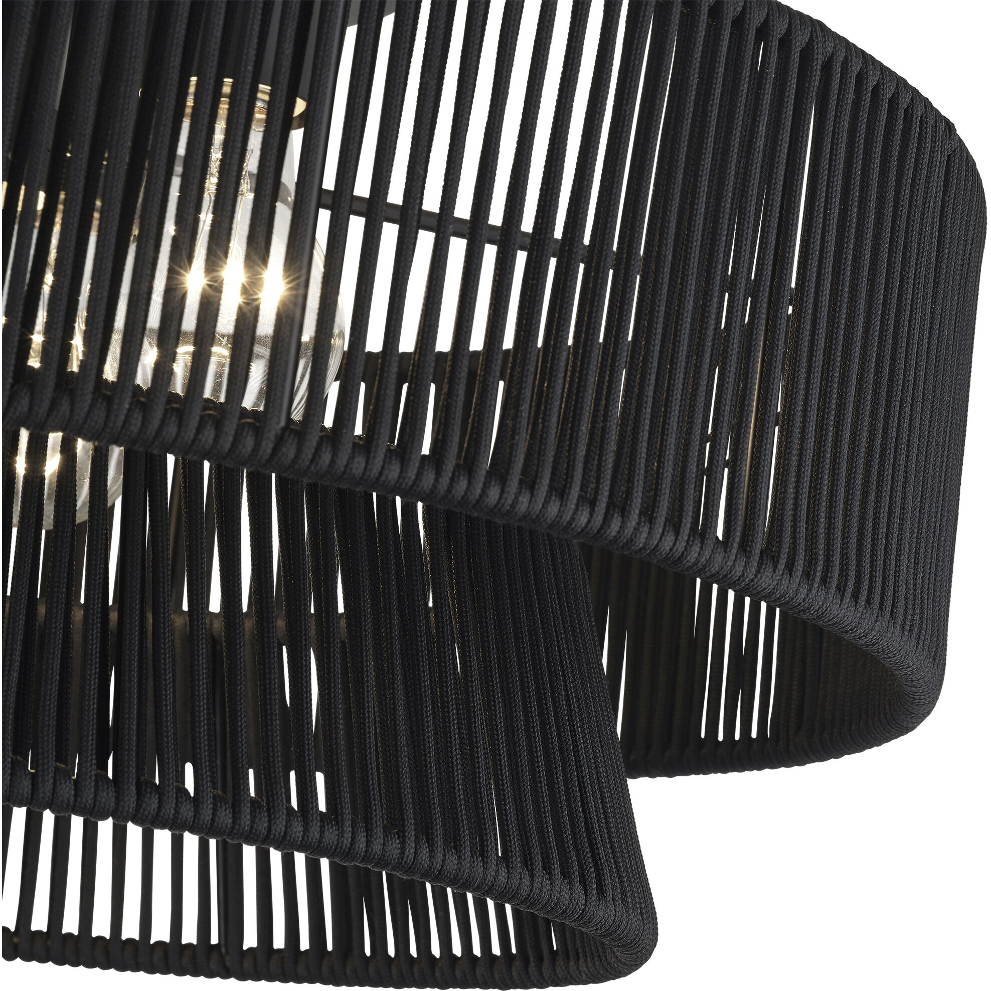 Florell 4 Light 21 inch Black Semi Flush Mount Ceiling Light, Extra Large