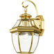 Monterey 1 Light 13 inch Polished Brass Outdoor Wall Lantern