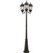 Hamilton 3 Light 86 inch Bronze Outdoor 3 Head Post