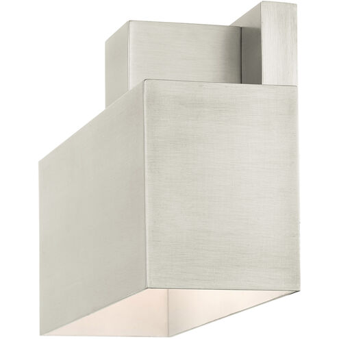 Lynx 1 Light 6 inch Brushed Nickel Outdoor ADA Wall Sconce