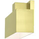 Lynx 1 Light 6 inch Satin Brass Outdoor ADA Wall Sconce