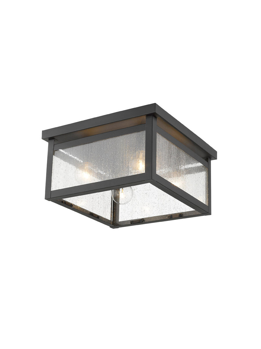 Milford 4 Light 11 inch Bronze Flush Mount Ceiling Light