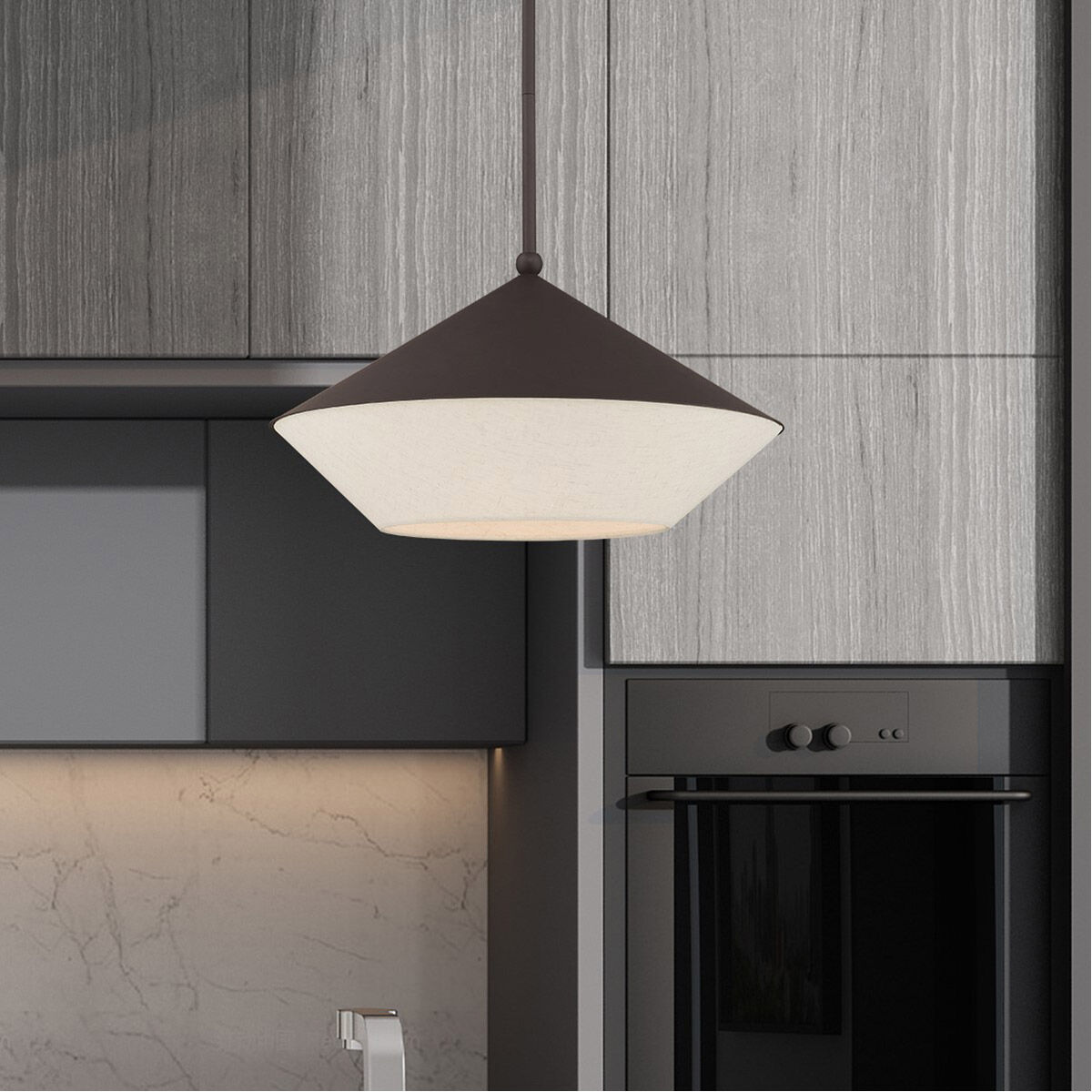 Stockholm 1 Light 18 inch Bronze Pendant Ceiling Light