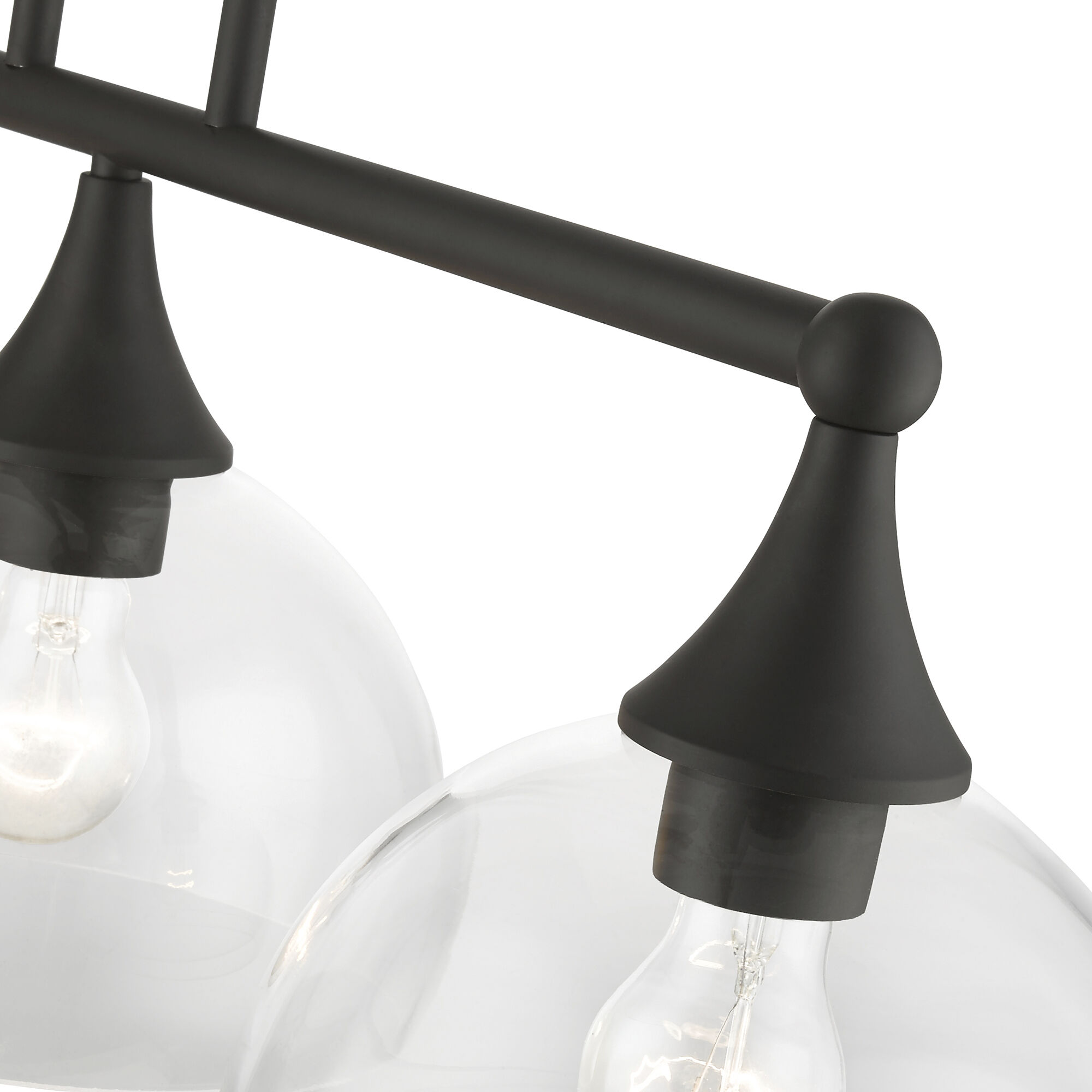 Glendon 3 Light 30 inch Bronze Linear Chandelier Ceiling Light