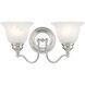 Essex 2 Light 15 inch Polished Chrome Bath Vanity Wall Light