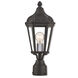 Morgan 1 Light 18 inch Textured Black Outdoor Post Top Lantern