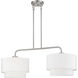 Manorwood 2 Light 35 inch Brushed Nickel Linear Chandelier Ceiling Light
