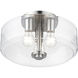 Whitworth 3 Light 14.5 inch Brushed Nickel Semi-Flush Ceiling Light