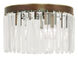 Ashton 4 Light 13 inch Hand Painted Palacial Bronze Flush Mount Ceiling Light