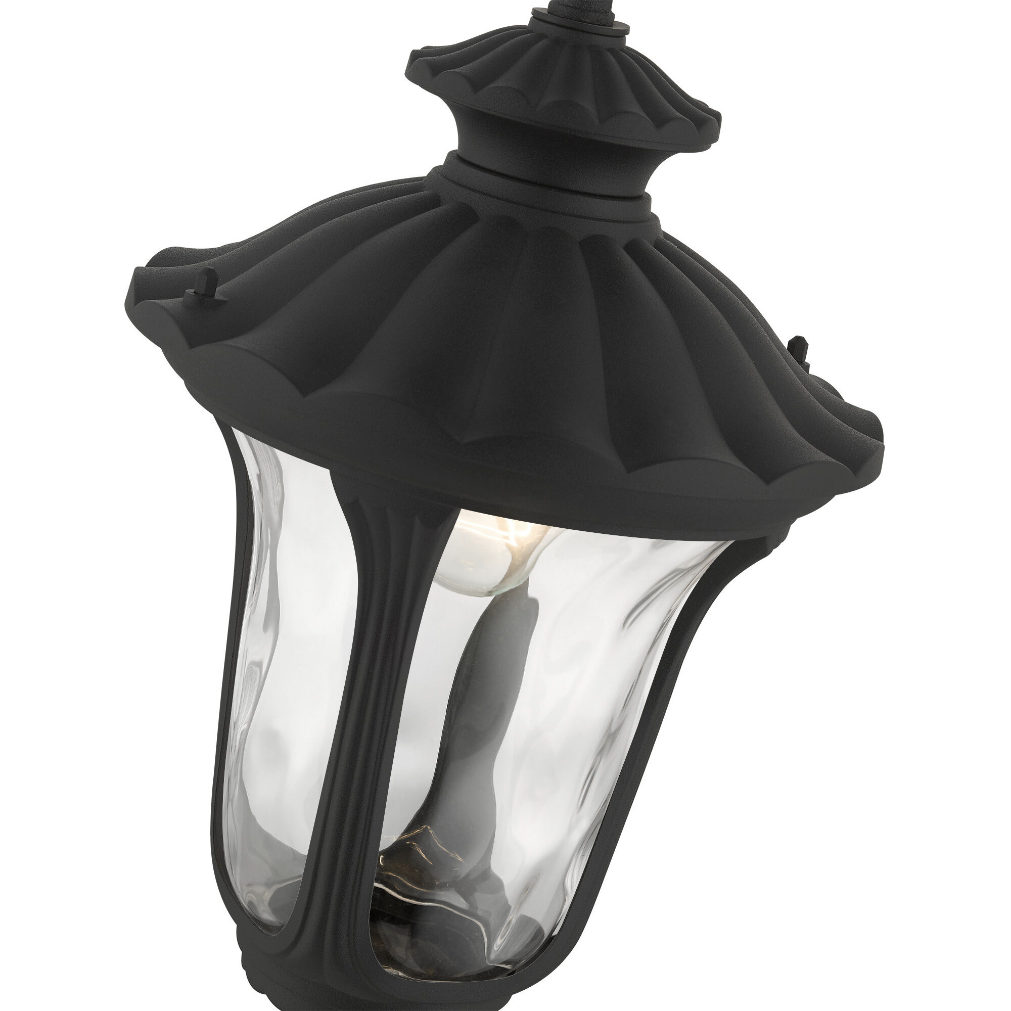 Oxford 1 Light 10 inch Textured Black Outdoor Pendant Lantern