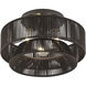 Florell 3 Light 15 inch English Bronze Semi Flush Mount Ceiling Light, Large