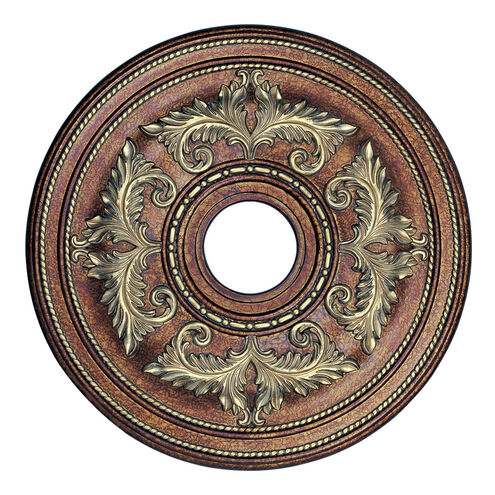 Versailles Palacial Bronze with Gilded Accents Ceiling Medallion