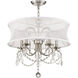 Newcastle 5 Light 20 inch Brushed Nickel Chandelier Ceiling Light