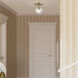 Whitfield 1 Light 7 inch Natural Brass Semi-Flush Ceiling Light