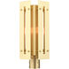 Utrecht 1 Light 20 inch Satin Brass Outdoor Post Top Lantern