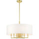 Meridian 7 Light 24 inch Satin Brass Pendant Chandelier Ceiling Light