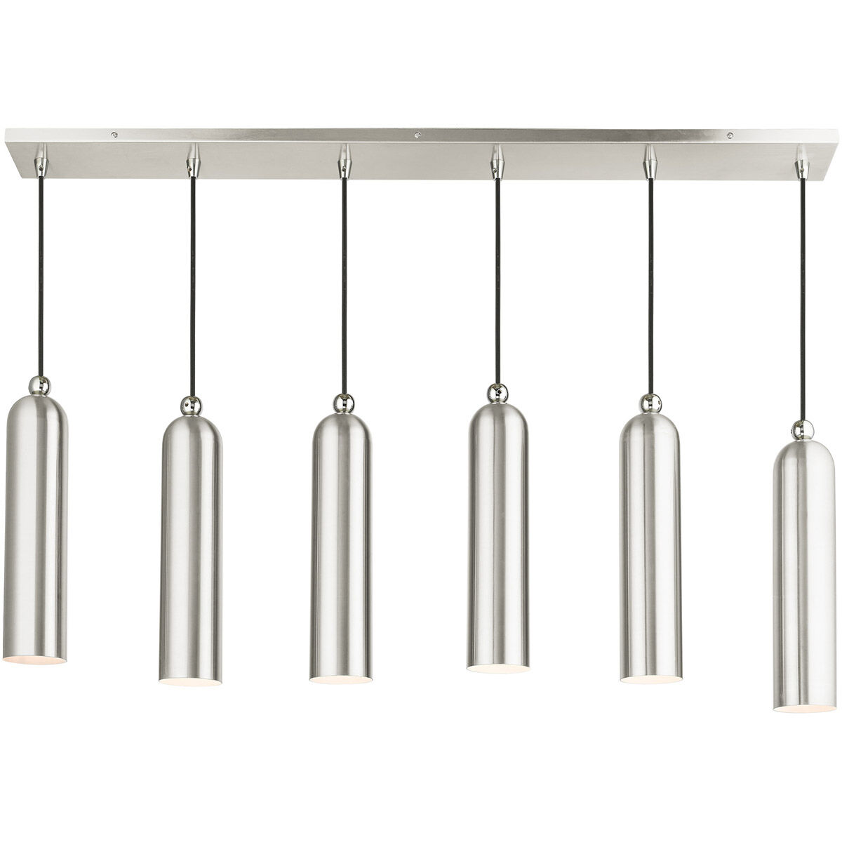 Ardmore 6 Light 44 inch Brushed Nickel Linear Pendant Ceiling Light