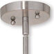 Meridian 1 Light 4.75 inch Brushed Nickel Single Pendant Ceiling Light
