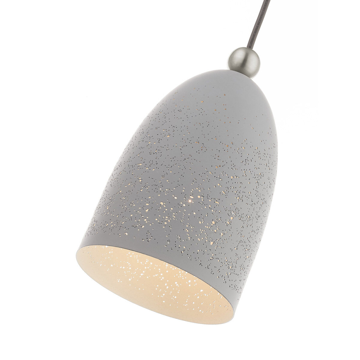 Arlington 1 Light 6 inch Nordic Gray with Brushed Nickel Accents Pendant Ceiling Light