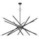Soho 16 Light 50 inch Black Foyer Chandelier Ceiling Light