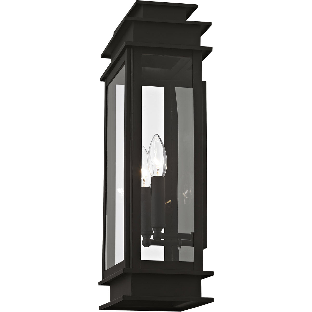 Princeton 2 Light 19 inch Black Outdoor Wall Lantern