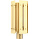 Utrecht 1 Light 20 inch Satin Brass Outdoor Post Top Lantern