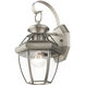 Monterey 1 Light 13 inch Brushed Nickel Outdoor Wall Lantern