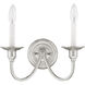 Cranford 2 Light 13 inch Brushed Nickel Wall Sconce Wall Light