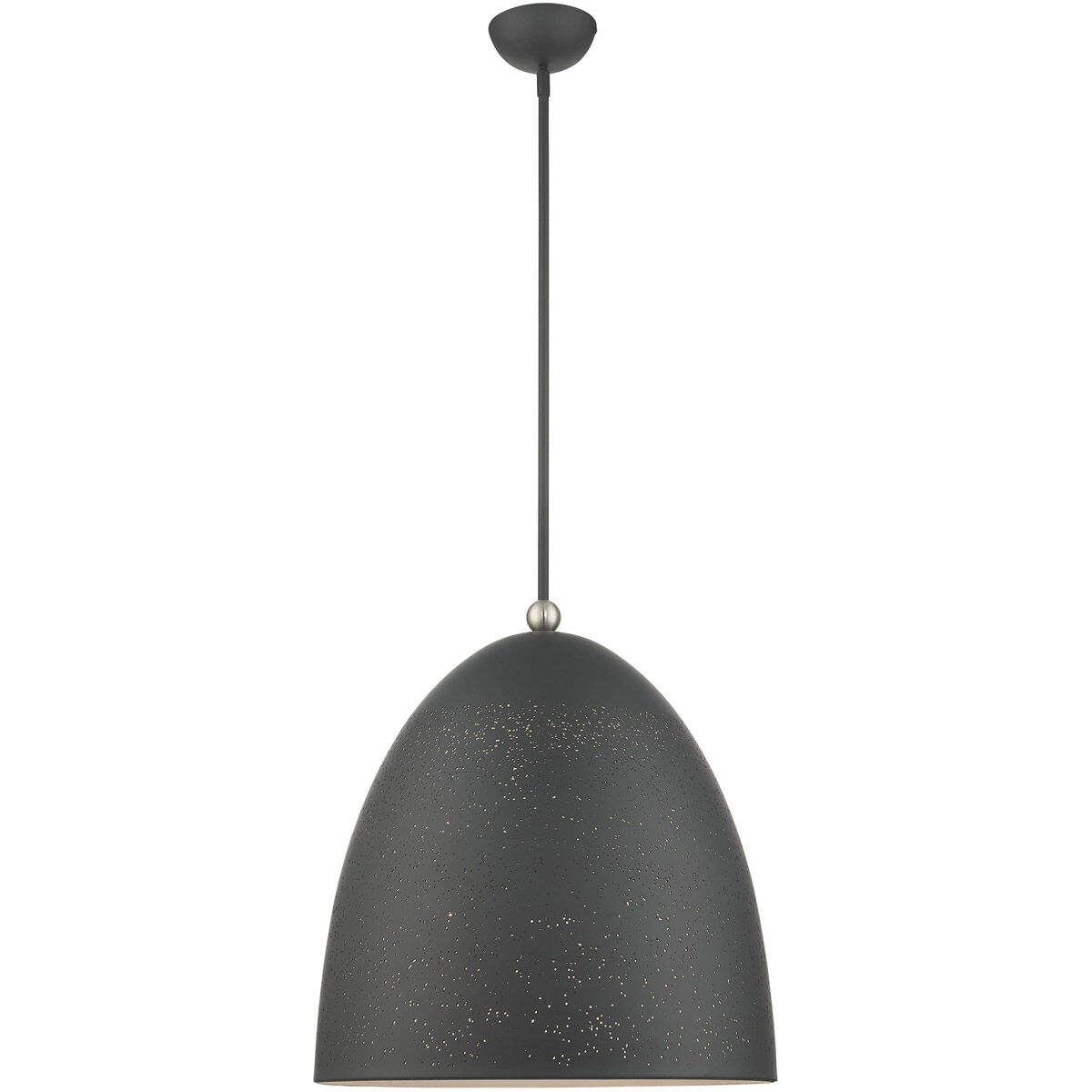 Arlington 3 Light 19 inch Scandinavian Gray with Brushed Nickel Accents Pendant Ceiling Light