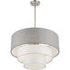 Brookmeade 4 Light 23 inch Brushed Nickel Pendant Chandelier Ceiling Light