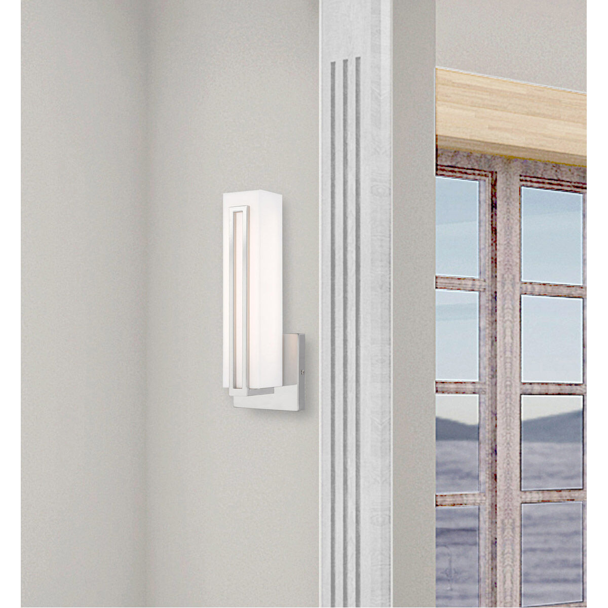 Fulton LED 4 inch Polished Chrome ADA ADA Wall Sconce Wall Light