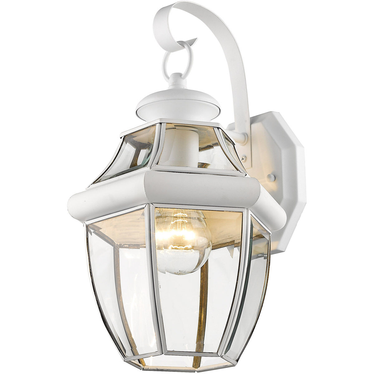 Monterey 1 Light 13 inch White Outdoor Wall Lantern