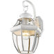 Monterey 1 Light 13 inch White Outdoor Wall Lantern